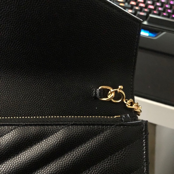 NWT YSL saint Laurent small monogram wallet chain - Picture 4 of 5